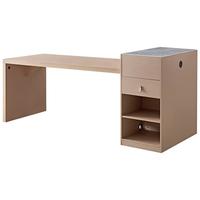 QuanU 全友 家居 餐桌北欧原木风岛台桌厨房餐厅可伸缩功能型吃饭桌子670215