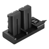 IIano 绿巨能 LIano 绿巨能 NP-F550 相机电池 7.4V 2600mAh 充电套装 2块装