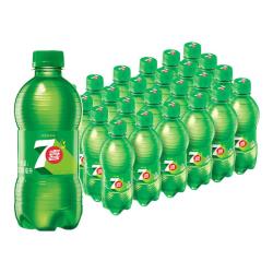 七喜 百事可乐七喜7UP 柠檬味 碳酸饮料汽水 300ml*24小瓶 整箱装