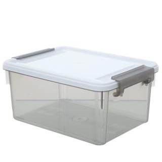 禧天龙 围典系列 透明灰收纳箱 7L 3个装