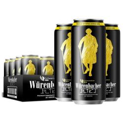 瓦伦丁 黑啤啤酒500ml*24听整箱装德国原装进口黑啤