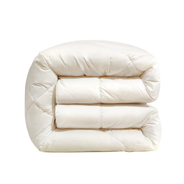 富安娜 新一代暖梦抗菌羊毛被 单人冬被 约5斤 152*210cm