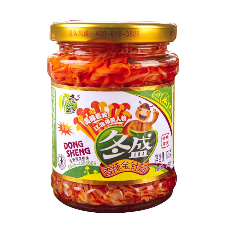冬盛 香辣金针菇 175g*6瓶