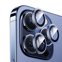 闪魔 适用苹果15pro/15promax镜头膜iphone15/plus康宁钢化保护不顶壳防刮膜 15pro/promax【原色钛金属|康宁玻璃】 1套装|不顶壳|适配99%手机壳