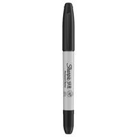 Sharpie 锐意 双头马克笔 防褪色款 黑色 单支装