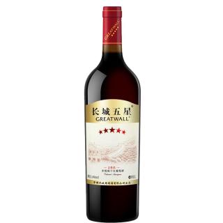 GREATWALL 长城 五星赤霞珠干红葡萄酒 1000ml 单瓶装