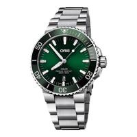 ORIS 豪利时 瑞士手表潜水AQUIS DATE机械绿色水鬼41.5mm 73377664157MB