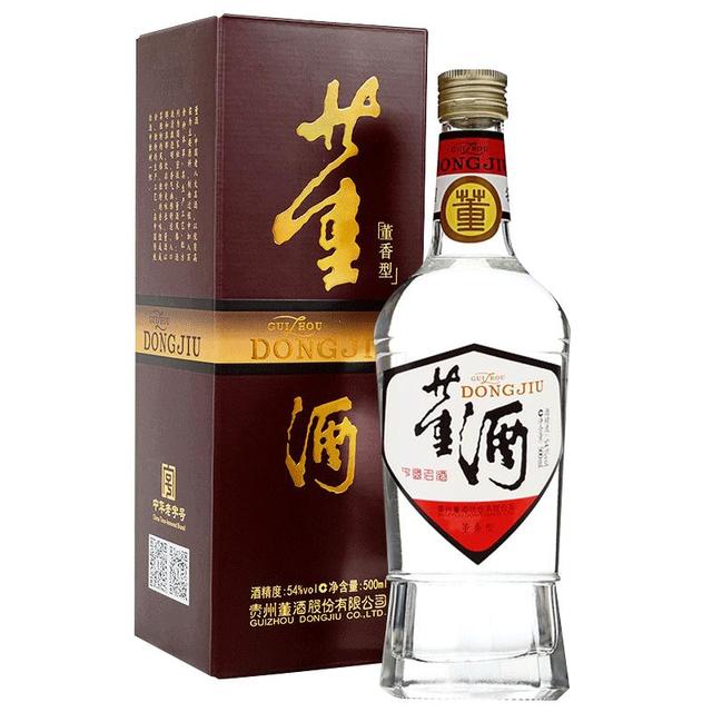 董酒 复刻白标 54度 董香型白酒 500ml 单瓶装