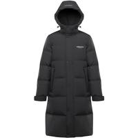 波司登(BOSIDENG)羽绒服90绒男款连帽保暖防风宽松及膝长款厚款冬季外套B00145171E 黑色8056【显瘦显高】 M 175/92A体重约130-140斤