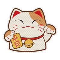 3M反光贴警示贴划痕车贴汽车贴纸 招财猫平安