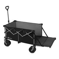 BAVAY北欢户外露营拉拖车野餐营地推车折叠野营便携钓鱼买菜车 大有可为pro-黑