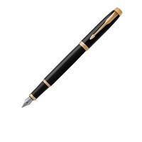 派克 钢笔 IM系列 丽雅黑金夹 F尖 单支装