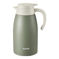 苏泊尔(SUPOR)保温壶2L大容量304不锈钢真空内胆家用水壶罗勒绿 KC20KH52
