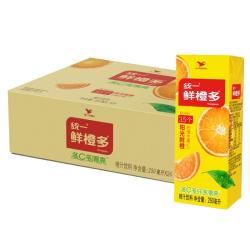 统一 鲜橙多 250ml*24盒/箱 整箱装 橙汁饮料 （新旧款随机发货）