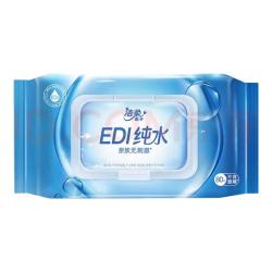 洁柔 面子湿巾80片湿巾纸EDI纯水爽肤湿巾不含酒精亲肤无刺激清爽无香 单包80片