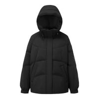 波司登（BOSIDENG）90绒短款羽绒服女宽松显瘦休闲连帽防风冬季保暖厚外套B40145202 绯草米7259 M 165/88A 体重约120-140斤