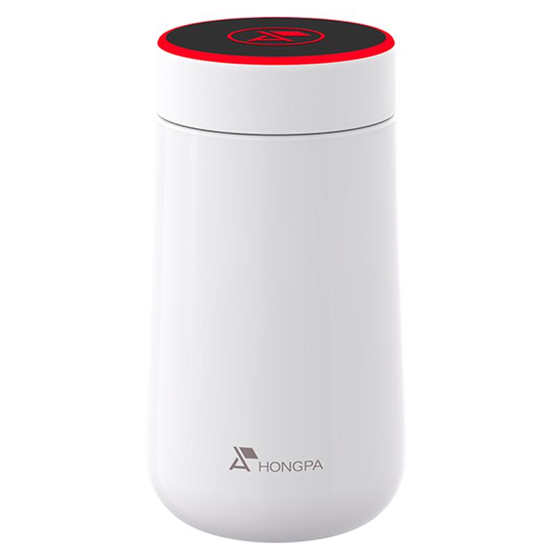 hongpa 红帕 第四代智能55度变温杯支持HUAWEI Hilink316不锈钢降温杯提醒喝水支持华为小米苹果 发圆通白色M1p200ml华为智能55度杯+洗手液