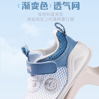 牧童清仓男宝宝学步鞋夏季网面儿童机能鞋女防滑软底走路鞋子 海雾蓝2505 17 根据详情选码