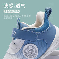 牧童清仓男宝宝学步鞋夏季网面儿童机能鞋女防滑软底走路鞋子 水雾蓝3531 17 根据详情选码