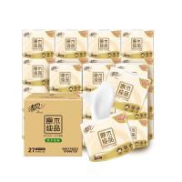 清风 有芯卷纸 金装4层130克*27卷 卷纸卫生纸 卷筒纸纸巾 厕纸整箱