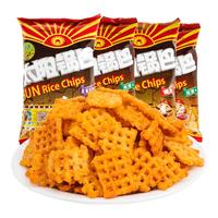 太阳 豆香锅巴大袋锅巴怀旧零食小吃陕西零食多口味组合 豆香孜然锅巴130g*4袋