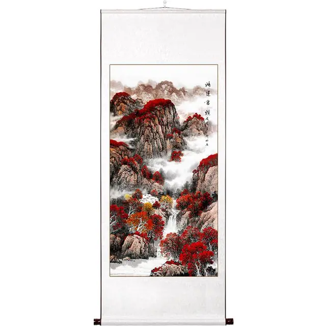 爱芯家《鸿运当头》60x140cm 宣纸 卷轴