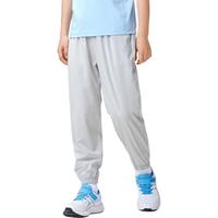 ASICS亚瑟士童装夏季儿童舒适轻薄防晒防蚊百搭运动裤332241083093 1120浅灰色 175