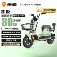 雅迪 甜橙 48v24a星恒锂电 春晨绿 春辰绿