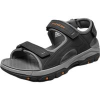 SKECHERS 斯凯奇 Tresmen 男子户外凉拖 204105/BLK 黑色 41