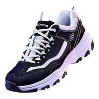 斯凯奇（Skechers）奥利奥|经典黑白老爹鞋休闲复古熊猫鞋厚底增高运动鞋耐磨 BKW黑色/白色(女款) 37