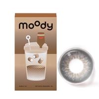 moody美瞳半年抛隐形眼镜大小直径明眸系列1片装 陨石百利甜500度 1副需拍2件-高人气-椰椰奶灰