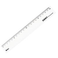 爱好（AIHAO）软尺子透明塑料软直尺带波浪线20cm小考试测量绘图软直尺 RL8840