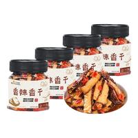 三知情香辣香干麻辣卤味豆腐干追剧小零食湖南武冈特色香辣下饭速食菜 香辣味280g*4瓶