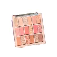 施丹雅韩系珊瑚蜜瓜18色眼影盘哑光珠光一体盘粉嫩大地色饱和淡颜系提亮