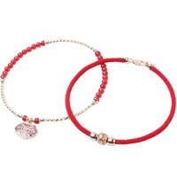 PHOENIX 凤凰 平安锁双层脚链 24cm