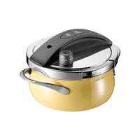移动端、京东百亿补贴：凌丰 不锈钢高压锅家用压力锅防爆小型多功能迷你压力煲燃气电磁炉通用 3L乳酪黄 20cm