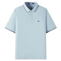 Navigare意大利小帆船男士POLO衫25春夏季接触凉感体恤衫舒适亲肤上衣男 知更雀灰 XL