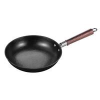 王源吉 无涂层平底锅不粘锅古法煎盘煎蛋铸铁煤气灶电磁炉通用 古法煎盘-无盖 26cm