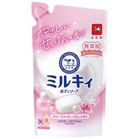 COW STYLE 牛乳石硷 滋润保湿沐浴露 花香味 补充装400ml