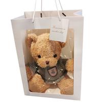 LOVE BEAR 爱尚熊 泰迪熊毛绒玩具 橙衣款 (礼盒+氛围灯)