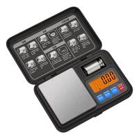 香山珠宝秤电子秤克称小型中药茶叶称0.01g高精准 带砝码-精度0.01g-量程0.1g-500g