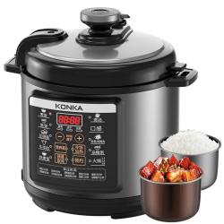 康佳 电压力锅 5L家用多功能电高压锅不粘内胆高压电饭锅 KYLG-5006E-W(SD)