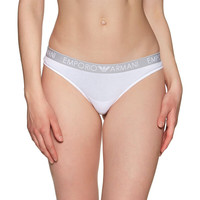 安普里奥·阿玛尼(Emporio Armani)夏季运动潮流休闲舒适女士内裤无痕丁字裤2件套装 白色 M