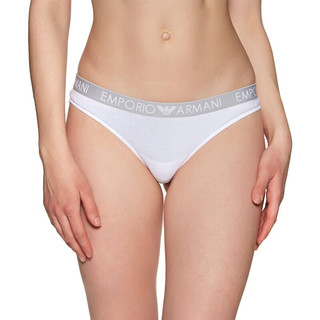 安普里奥·阿玛尼（Emporio Armani）夏季运动潮流休闲舒适女士内裤无痕丁字裤2件套装 白色 L