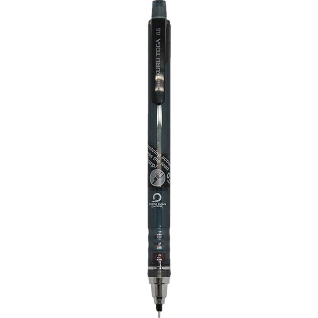 uni 三菱 铅芯自转自动铅笔 M5-450T 透明黑 0.5mm 单支装