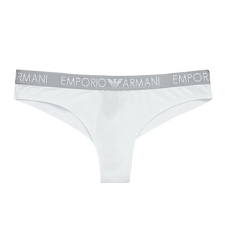 安普里奥·阿玛尼（Emporio Armani）夏季运动潮流休闲舒适女士内裤无痕丁字裤2件套装 白色 L