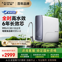 史密斯 A.O.SMITH 佳尼特蓝鲸真水效净水器家用厨下式直饮净水机净饮机1000G CR2500AE1