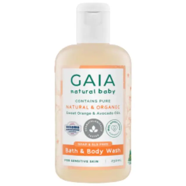 GAIA NATURAL BABY儿童沐浴露甜橙250ml/瓶婴童洗护滋润保湿婴儿澳洲进口