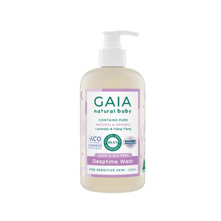 GAIA NATURAL BABY儿童沐浴露安睡薰衣草500mL/瓶婴童洗护保湿滋润温和洗护婴幼儿