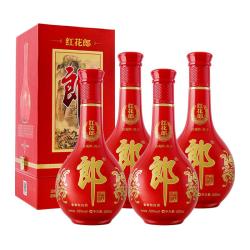 郎酒 红花郎10 酱香型白酒 53度 500mL*4瓶 四瓶装 （年份包装随机）